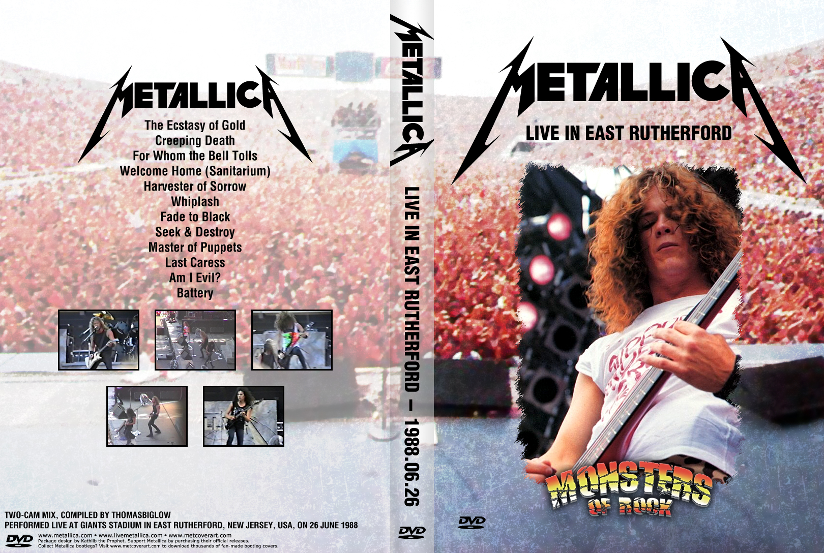 metallica 1988 tour dates