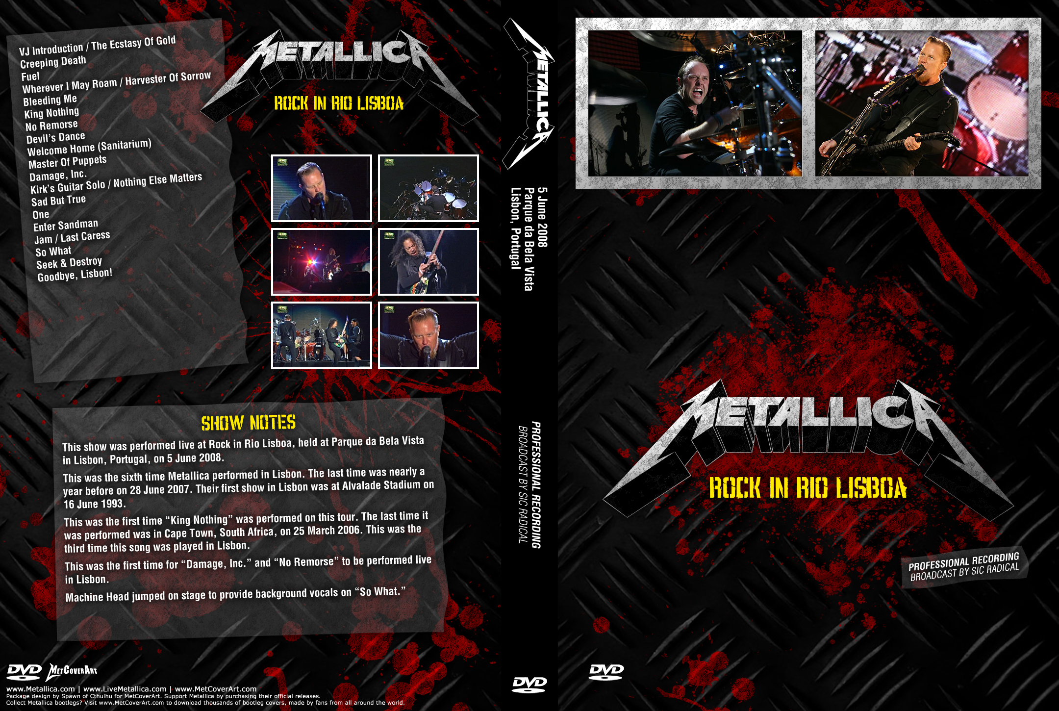 Sjmike S Metallica Trading Site Live Video Recordings Powered By Myhobbysite
